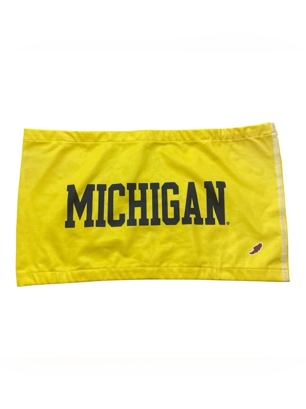 X7- League Yellow Michigan Tube Tank Top with Black Logo